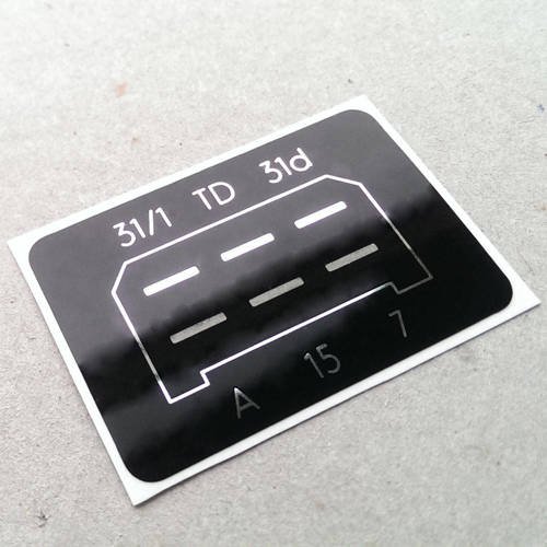 CDI ignition module box decal for G-model (1978 - 1989)