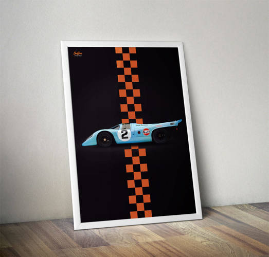 Poster of 917 #2 gulf livery, vertical